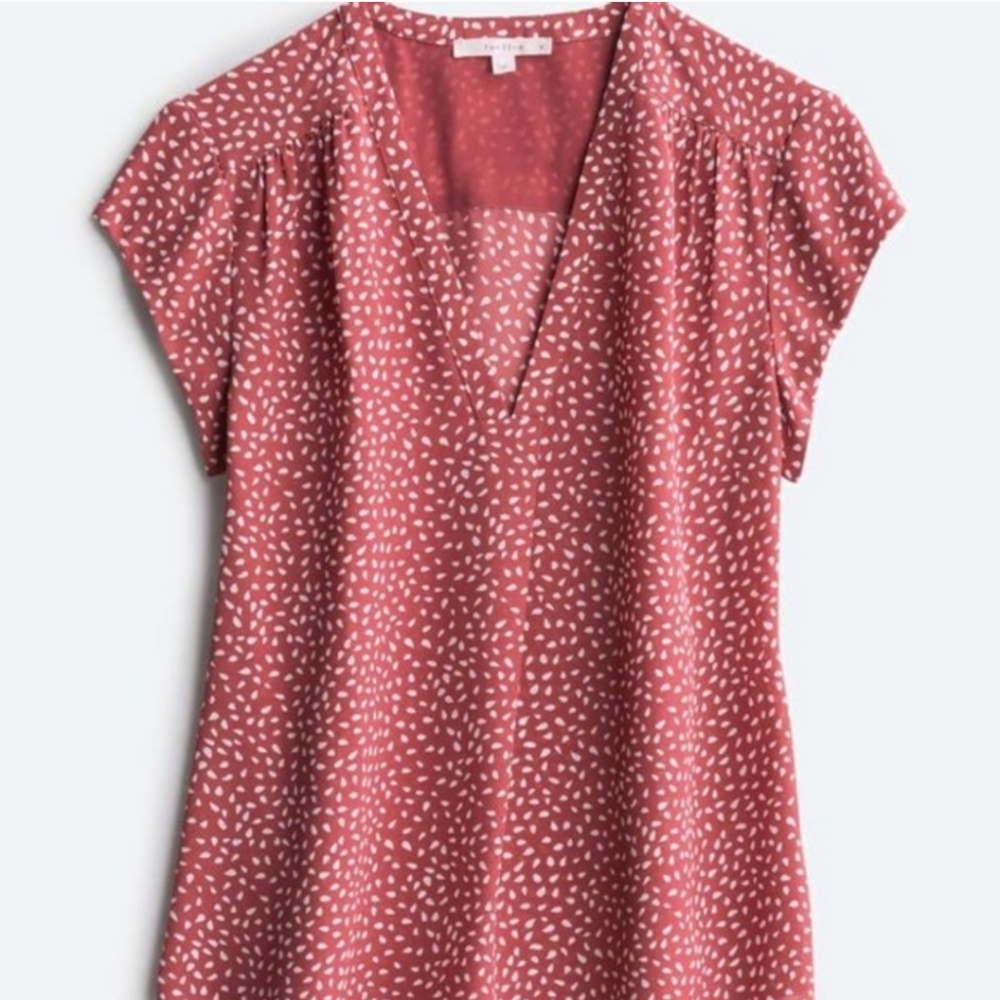 Fun2Fun Lillian V Neck Blouse - Large
